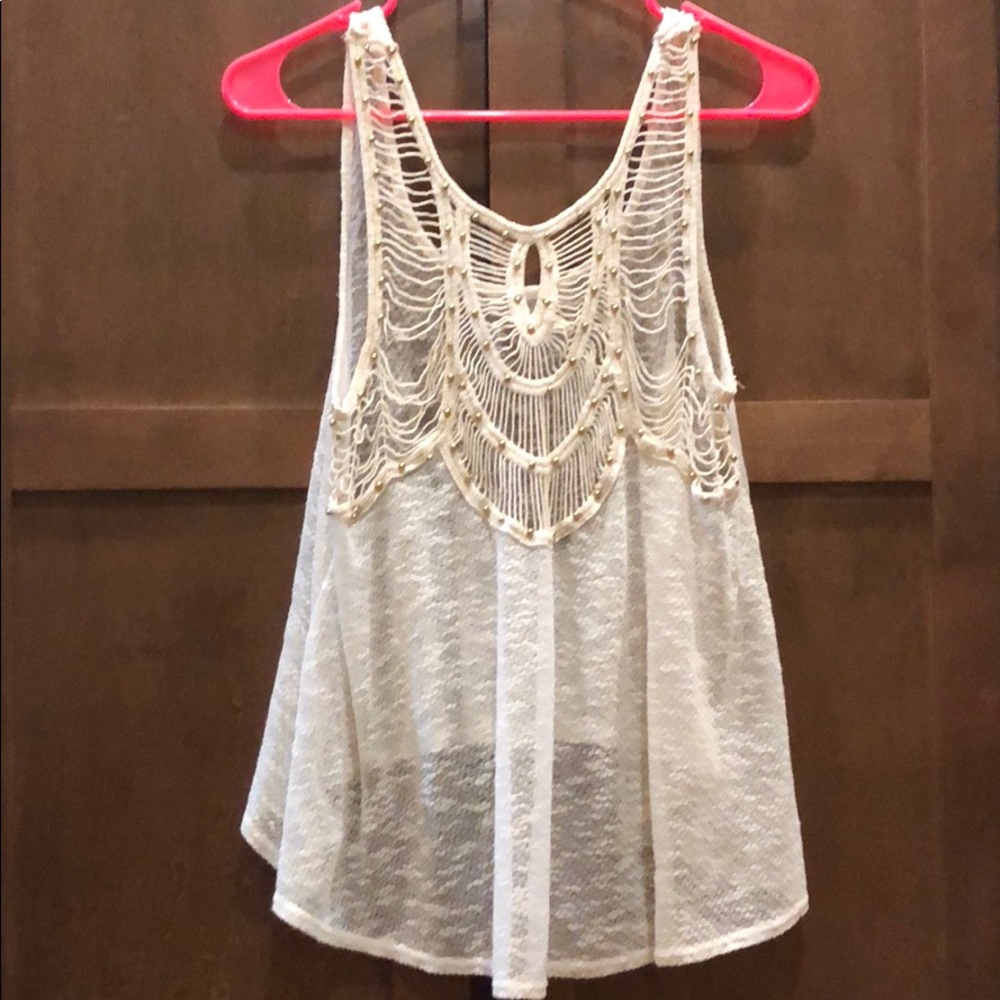 Beaded tank top